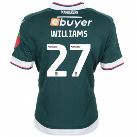 Kandiny Kinder Randell Williams #27 Dunkelgrün Auswärtstrikot Trikot 2024/25 T-Shirt