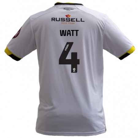 Kandiny Kinder Elliot Watt #4 Weiß Auswärtstrikot Trikot 2024/25 T-Shirt