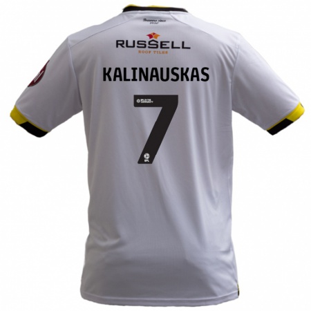 Kandiny Kinder Tomas Kalinauskas #7 Weiß Auswärtstrikot Trikot 2024/25 T-Shirt