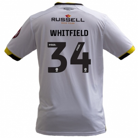 Kandiny Kinder Ben Whitfield #34 Weiß Auswärtstrikot Trikot 2024/25 T-Shirt