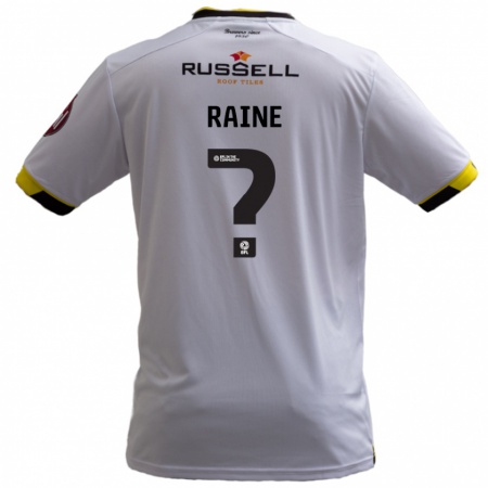 Kandiny Kinder Max Raine #0 Weiß Auswärtstrikot Trikot 2024/25 T-Shirt