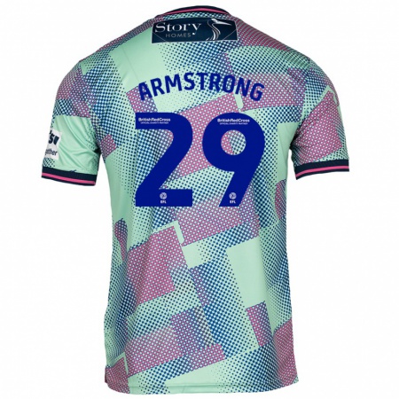 Kandiny Kinder Luke Armstrong #29 Grün Auswärtstrikot Trikot 2024/25 T-Shirt