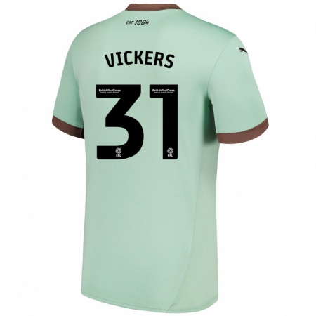 Kandiny Kinder Josh Vickers #31 Blassgrün Auswärtstrikot Trikot 2024/25 T-Shirt