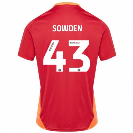 Kandiny Kinder Andrew Sowden #43 Blau Cremeweiß Auswärtstrikot Trikot 2024/25 T-Shirt