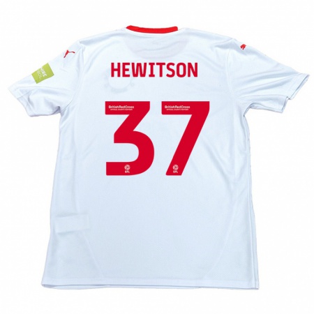 Kandiny Kinder Luke Hewitson #37 Weiß Auswärtstrikot Trikot 2024/25 T-Shirt