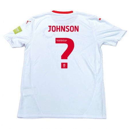 Kandiny Kinder Will Johnson #0 Weiß Auswärtstrikot Trikot 2024/25 T-Shirt