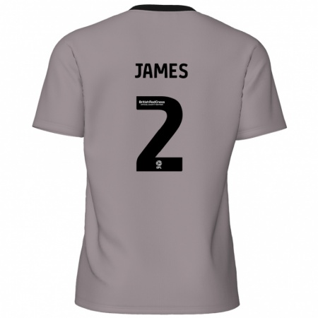 Kandiny Kinder Tom James #2 Grau Auswärtstrikot Trikot 2024/25 T-Shirt