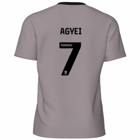 Kandiny Kinder Dan Agyei #7 Grau Auswärtstrikot Trikot 2024/25 T-Shirt