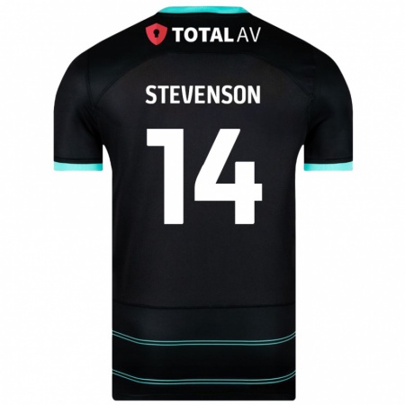 Kandiny Kinder Ben Stevenson #14 Schwarz Auswärtstrikot Trikot 2024/25 T-Shirt