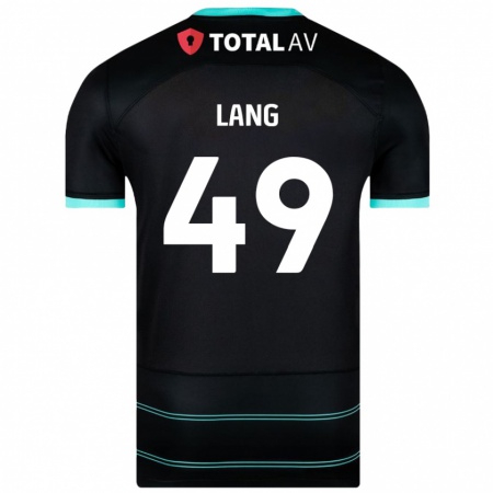 Kandiny Kinder Callum Lang #49 Schwarz Auswärtstrikot Trikot 2024/25 T-Shirt