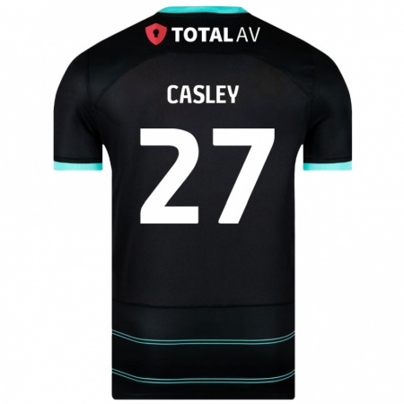 Kandiny Kinder Riva Casley #27 Schwarz Auswärtstrikot Trikot 2024/25 T-Shirt