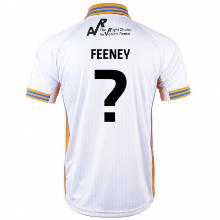 Kandiny Kinder Josh Feeney #0 Weiß Auswärtstrikot Trikot 2024/25 T-Shirt