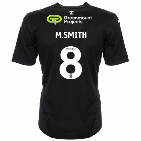 Kandiny Kinder Matt Smith #8 Schwarz Auswärtstrikot Trikot 2024/25 T-Shirt