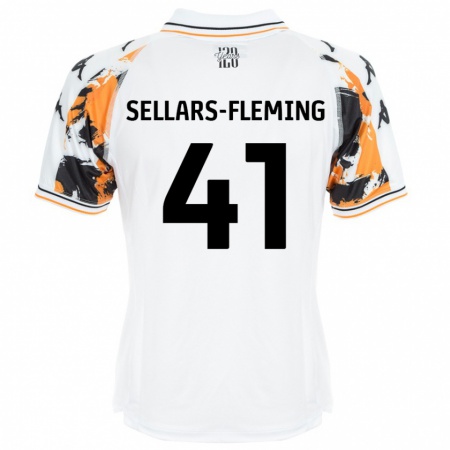 Kandiny Kinder Tyrell Sellars-Fleming #41 Weiß Auswärtstrikot Trikot 2024/25 T-Shirt