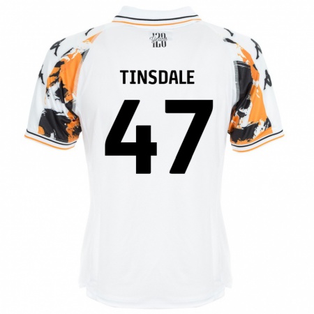 Kandiny Kinder Nathan Tinsdale #47 Weiß Auswärtstrikot Trikot 2024/25 T-Shirt