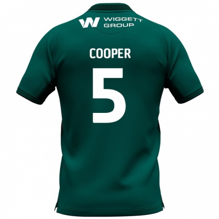 Kandiny Kinder Jake Cooper #5 Grün Auswärtstrikot Trikot 2024/25 T-Shirt