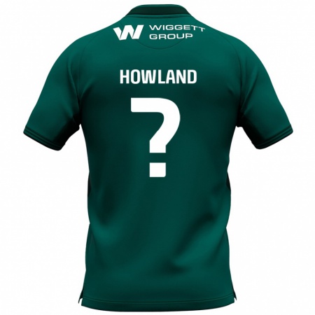 Kandiny Kinder Jack Howland #0 Grün Auswärtstrikot Trikot 2024/25 T-Shirt