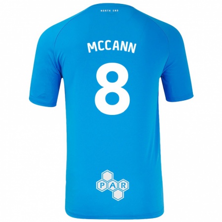 Kandiny Kinder Ali Mccann #8 Himmelblau Auswärtstrikot Trikot 2024/25 T-Shirt