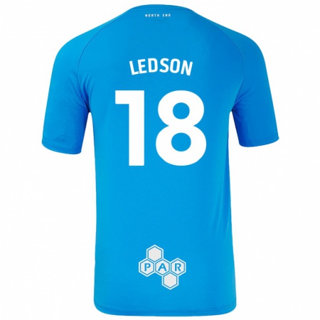 Kandiny Kinder Ryan Ledson #18 Himmelblau Auswärtstrikot Trikot 2024/25 T-Shirt