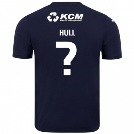 Kandiny Kinder Jake Hull #0 Marineblau Auswärtstrikot Trikot 2024/25 T-Shirt