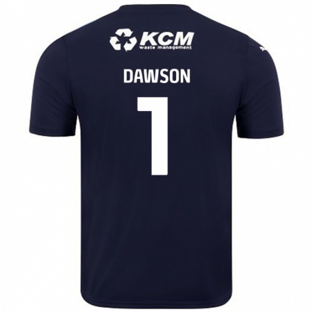 Kandiny Kinder Cameron Dawson #1 Marineblau Auswärtstrikot Trikot 2024/25 T-Shirt