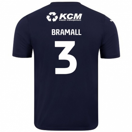 Kandiny Kinder Cohen Bramall #3 Marineblau Auswärtstrikot Trikot 2024/25 T-Shirt