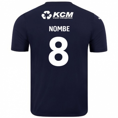 Kandiny Kinder Sam Nombe #8 Marineblau Auswärtstrikot Trikot 2024/25 T-Shirt