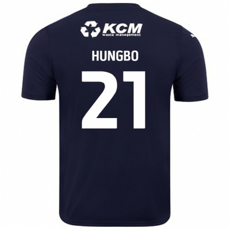 Kandiny Kinder Joseph Hungbo #21 Marineblau Auswärtstrikot Trikot 2024/25 T-Shirt