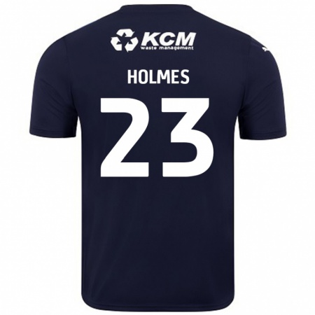 Kandiny Kinder Jack Holmes #23 Marineblau Auswärtstrikot Trikot 2024/25 T-Shirt