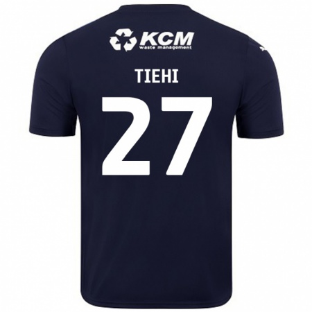 Kandiny Kinder Christ Tiehi #27 Marineblau Auswärtstrikot Trikot 2024/25 T-Shirt