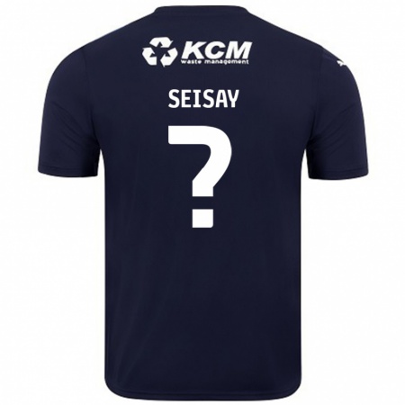 Kandiny Kinder Hamid Seisay #0 Marineblau Auswärtstrikot Trikot 2024/25 T-Shirt