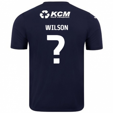 Kandiny Kinder Reece Wilson #0 Marineblau Auswärtstrikot Trikot 2024/25 T-Shirt