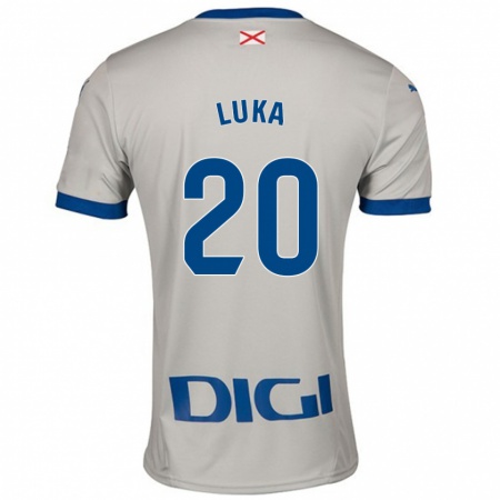 Kandiny Kinder Luka Romero #20 Hellgrau Auswärtstrikot Trikot 2024/25 T-Shirt