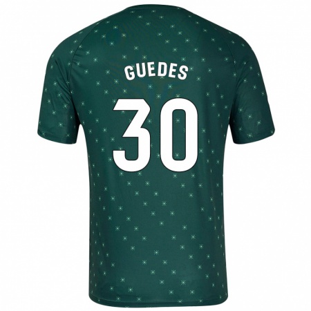 Kandiny Kinder Gui Guedes #30 Dunkelgrün Auswärtstrikot Trikot 2024/25 T-Shirt