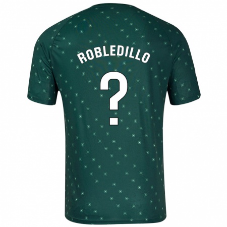 Kandiny Kinder Pedro Robledillo #0 Dunkelgrün Auswärtstrikot Trikot 2024/25 T-Shirt