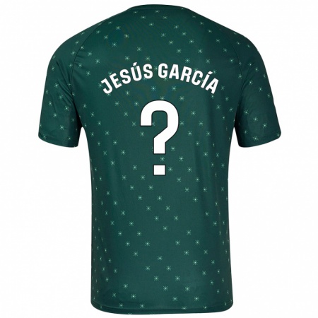 Kandiny Kinder Jesús García #0 Dunkelgrün Auswärtstrikot Trikot 2024/25 T-Shirt