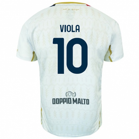 Kandiny Kinder Nicolas Viola #10 Weiß Auswärtstrikot Trikot 2024/25 T-Shirt