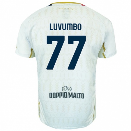 Kandiny Kinder Zito Luvumbo #77 Weiß Auswärtstrikot Trikot 2024/25 T-Shirt