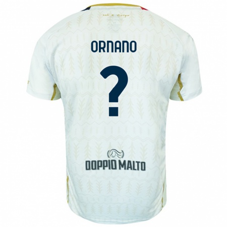 Kandiny Kinder Marco Ornano #0 Weiß Auswärtstrikot Trikot 2024/25 T-Shirt