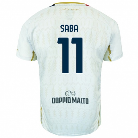 Kandiny Kinder Alessio Saba #11 Weiß Auswärtstrikot Trikot 2024/25 T-Shirt