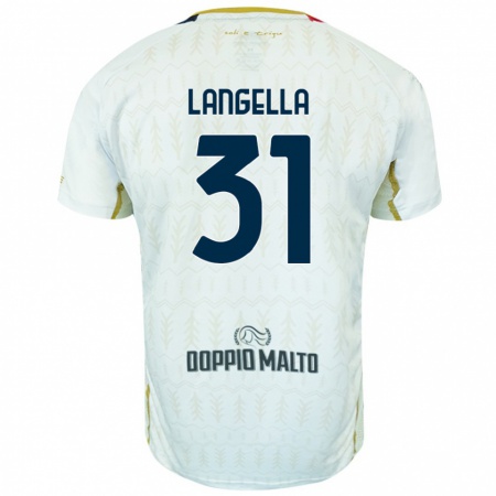 Kandiny Kinder Matteo Langella #31 Weiß Auswärtstrikot Trikot 2024/25 T-Shirt