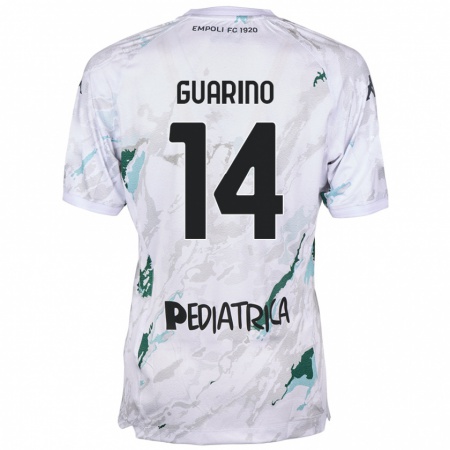 Kandiny Kinder Gabriele Guarino #14 Grau Auswärtstrikot Trikot 2024/25 T-Shirt