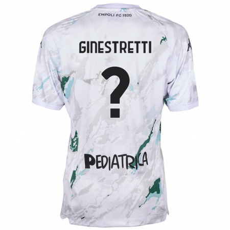 Kandiny Kinder Davide Ginestretti #0 Grau Auswärtstrikot Trikot 2024/25 T-Shirt