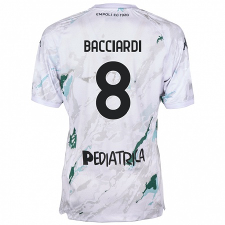 Kandiny Kinder Andrea Bacciardi #8 Grau Auswärtstrikot Trikot 2024/25 T-Shirt