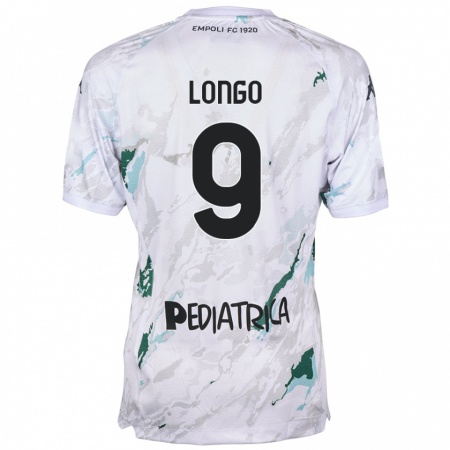 Kandiny Kinder Mattia Longo #9 Grau Auswärtstrikot Trikot 2024/25 T-Shirt