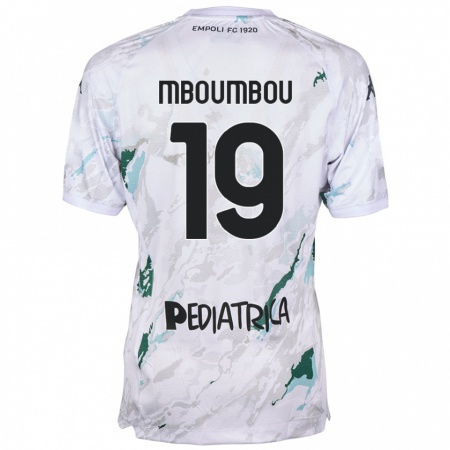 Kandiny Kinder Arnaud Mboumbou #19 Grau Auswärtstrikot Trikot 2024/25 T-Shirt