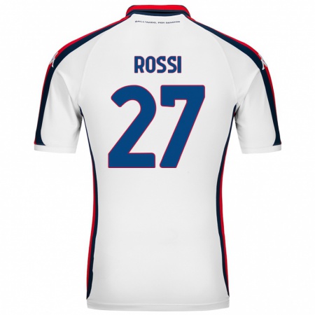 Kandiny Kinder Lucrezia Rossi #27 Weiß Auswärtstrikot Trikot 2024/25 T-Shirt