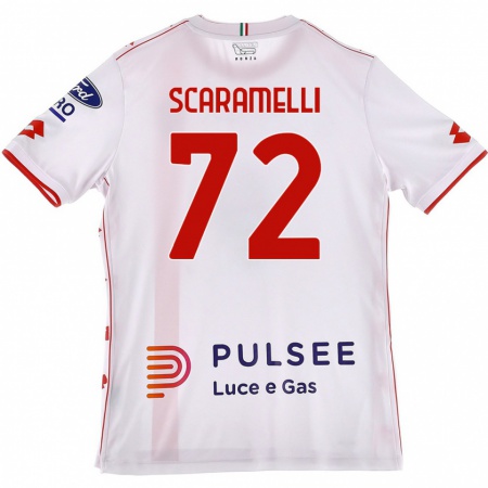 Kandiny Kinder Endris Scaramelli #72 Weiß Rot Auswärtstrikot Trikot 2024/25 T-Shirt