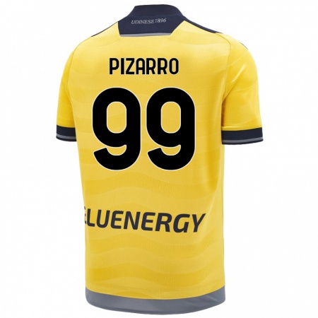 Kandiny Kinder Damián Pizarro #99 Golden Auswärtstrikot Trikot 2024/25 T-Shirt