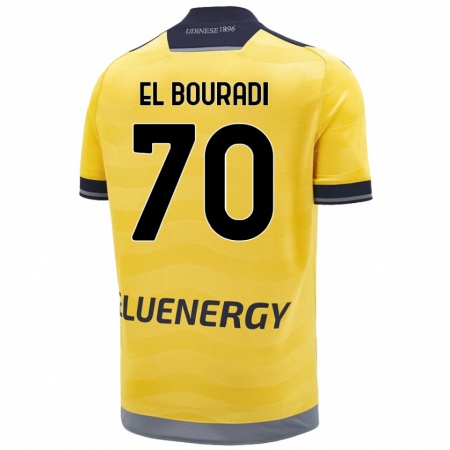 Kandiny Kinder Walid El Bouradi #70 Golden Auswärtstrikot Trikot 2024/25 T-Shirt